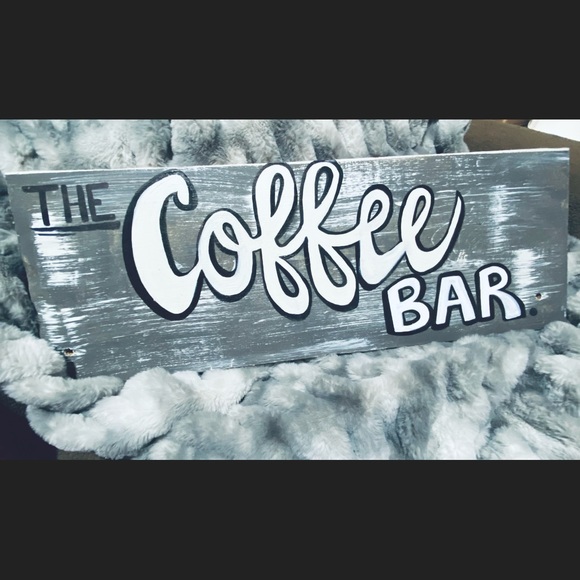Cute Coffee Bar Wood Sign. - Picture 1 of 1